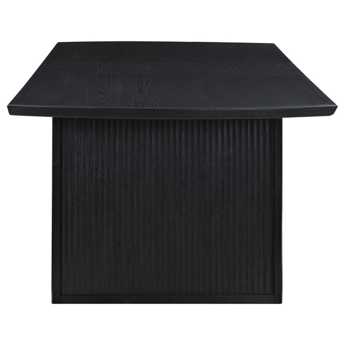 Brookmead  Extension Leaf Dining Table Set Black