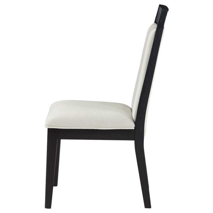 Brookmead Dining Side Chair Ivory and Black (Set of 2)