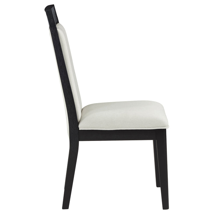 Brookmead Dining Side Chair Ivory and Black (Set of 2)