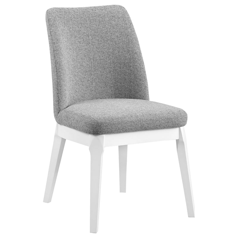 Silla auxiliar de comedor tapizada Carissa (juego de 2)