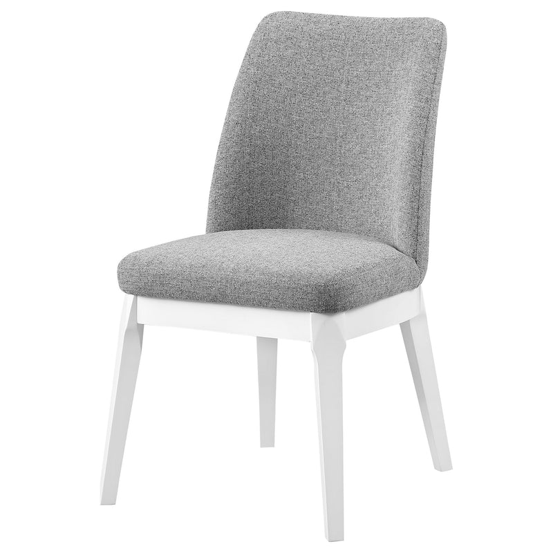 Silla auxiliar de comedor tapizada Carissa (juego de 2)