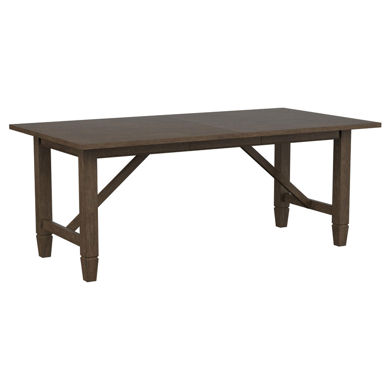 Mesa de comedor rectangular de madera Matisse de 94 pulgadas, marrón claro
