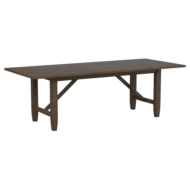Mesa de comedor rectangular de madera Matisse de 94 pulgadas, marrón claro
