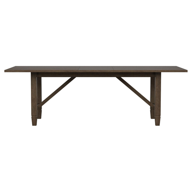 Mesa de comedor rectangular de madera Matisse de 94 pulgadas, marrón claro