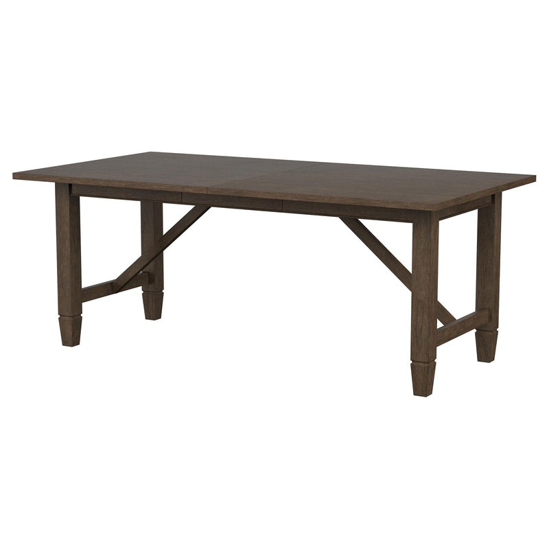 Mesa de comedor rectangular de madera Matisse de 94 pulgadas, marrón claro