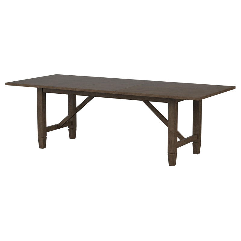 Mesa de comedor rectangular de madera Matisse de 94 pulgadas, marrón claro