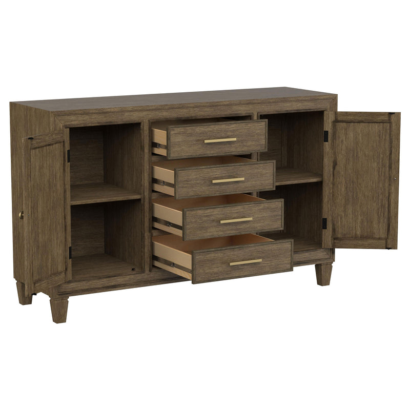 Aparador buffet Matisse de 4 cajones marrón claro
