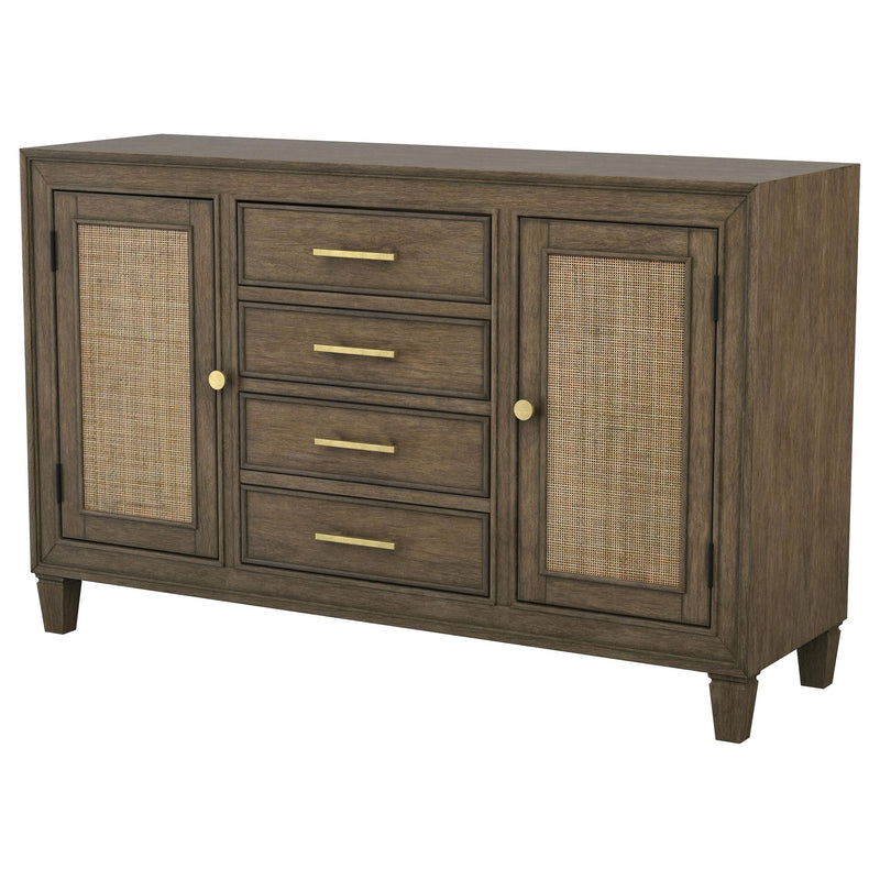 Aparador buffet Matisse de 4 cajones marrón claro