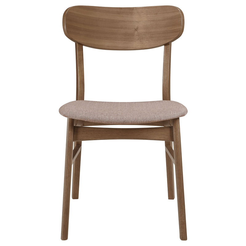 Silla de comedor auxiliar Dortch Nogal y Marrón (Juego de 2)