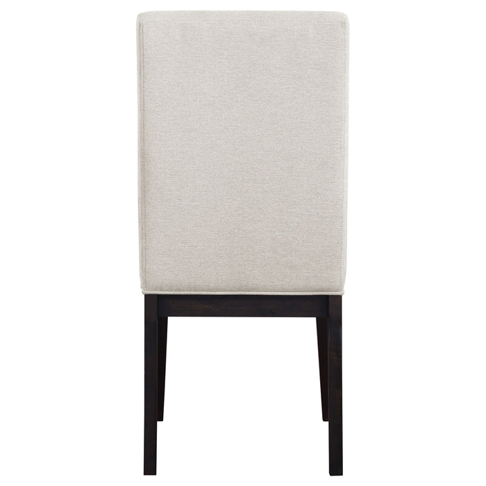 Hathaway Upholstered Dining Side Chair Cream (Set of 2)