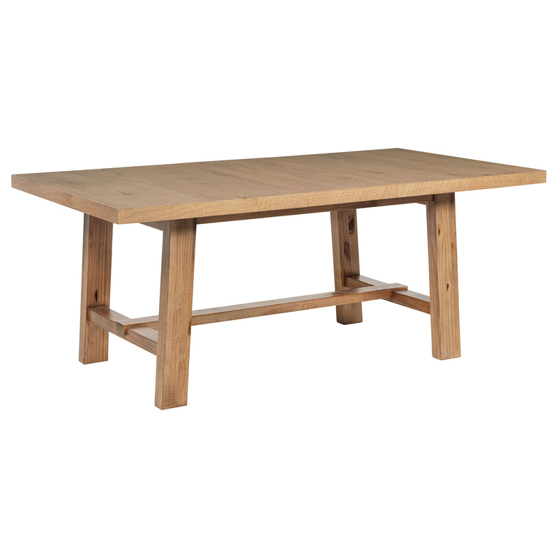 Juego de comedor Middleton con hoja extensible, marrón natural