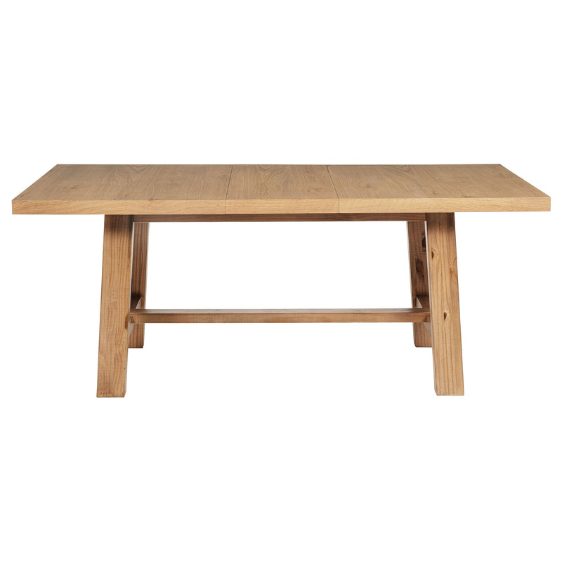 Juego de comedor Middleton con hoja extensible, marrón natural
