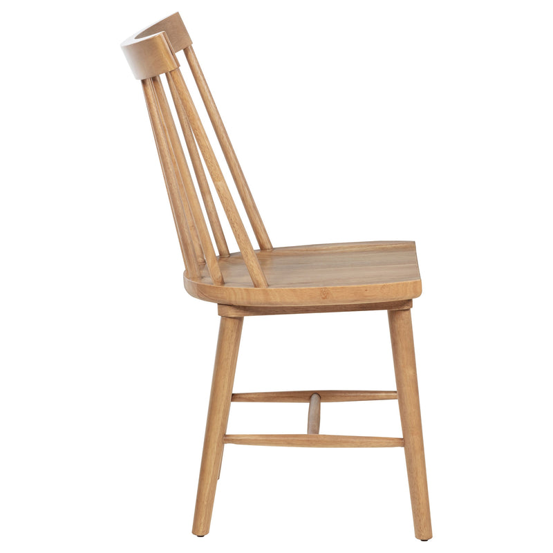 Juego de comedor Middleton con hoja extensible, marrón natural