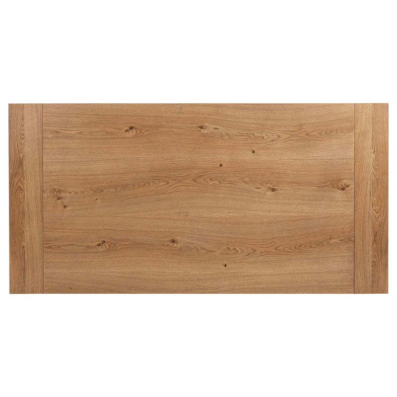 Mesa de comedor Middleton de 106 pulgadas con extensión, marrón natural