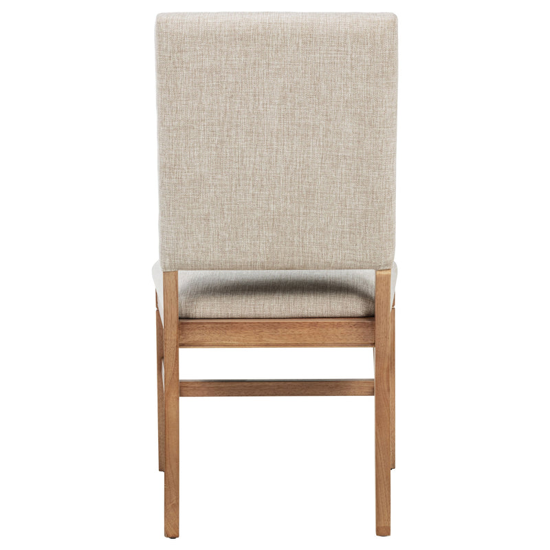Silla de comedor auxiliar tapizada Middleton, beige (juego de 2)