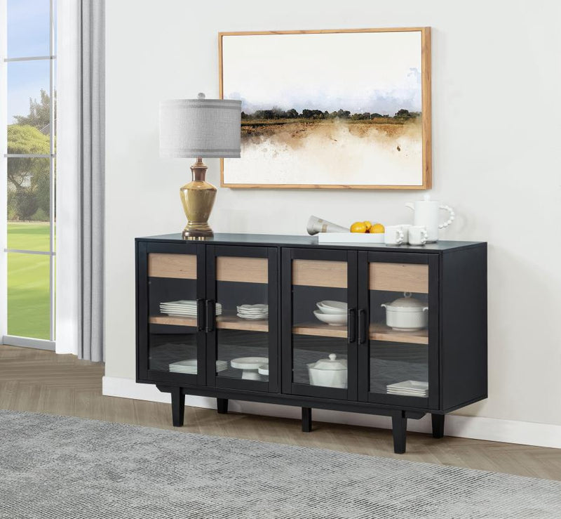 Aparador Middleton de 4 puertas con doble cajón