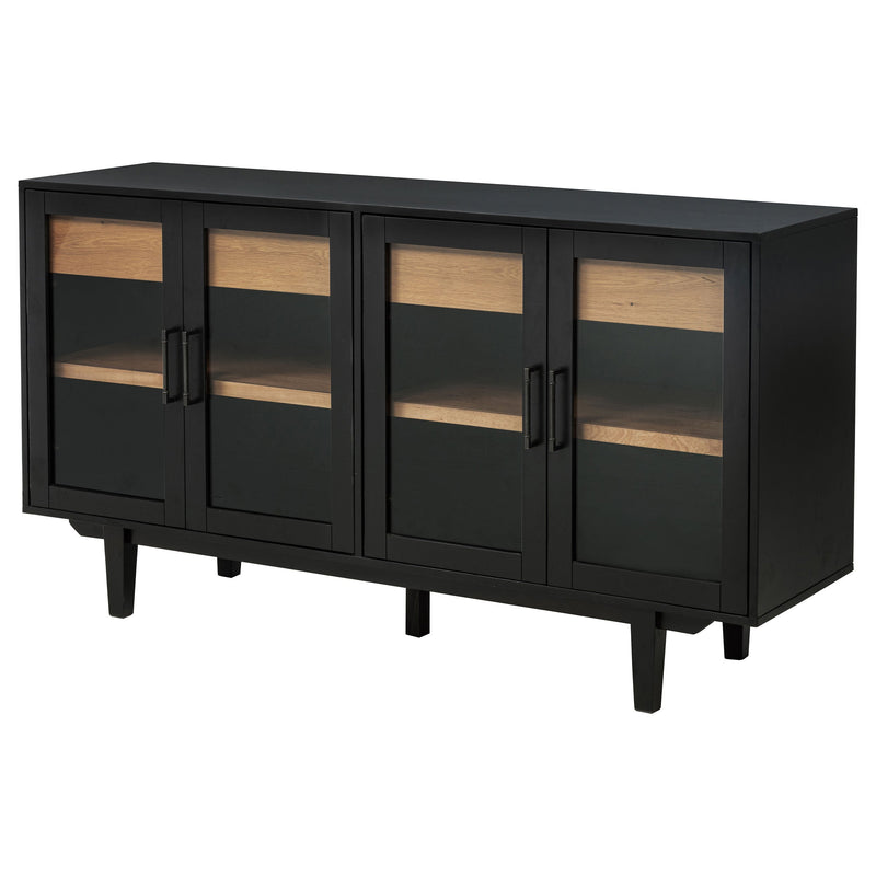 Aparador Middleton de 4 puertas con doble cajón