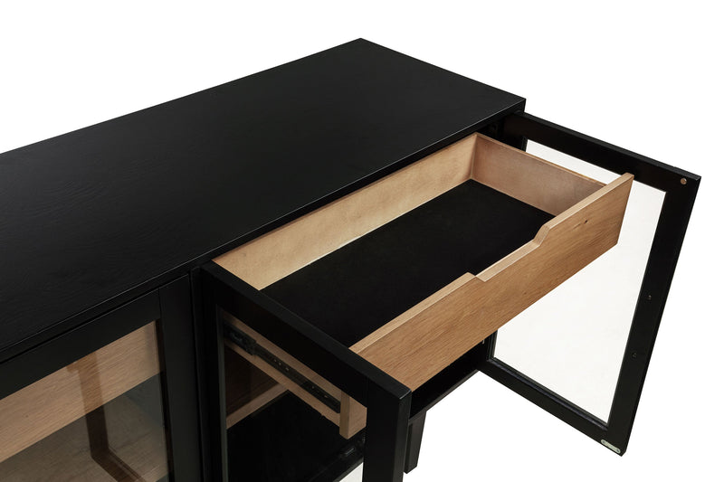 Aparador Middleton de 4 puertas con doble cajón
