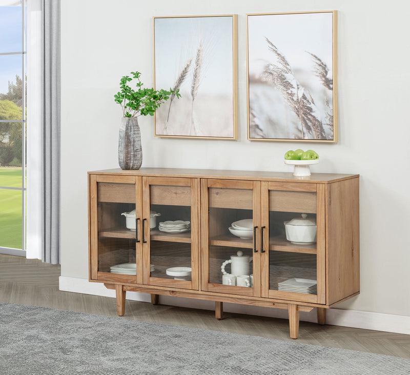 Aparador Middleton de 4 puertas con doble cajón