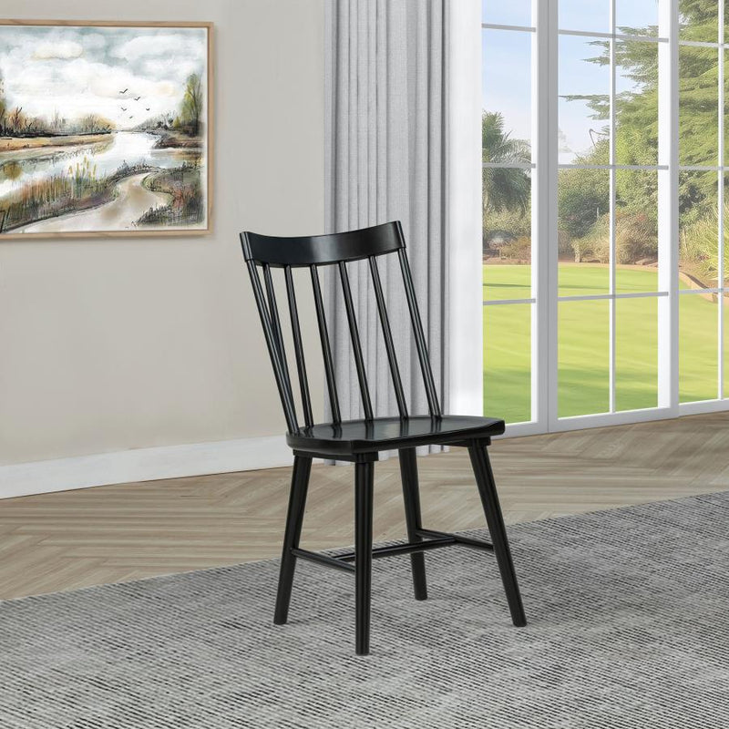 Silla de comedor lateral de madera maciza Middleton (juego de 2)