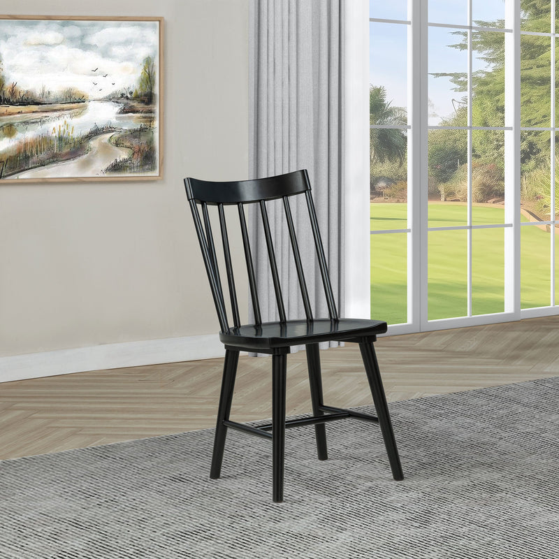 Silla de comedor lateral de madera maciza Middleton (juego de 2)
