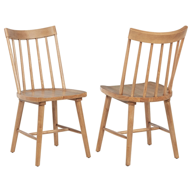 Silla de comedor lateral de madera maciza Middleton (juego de 2)