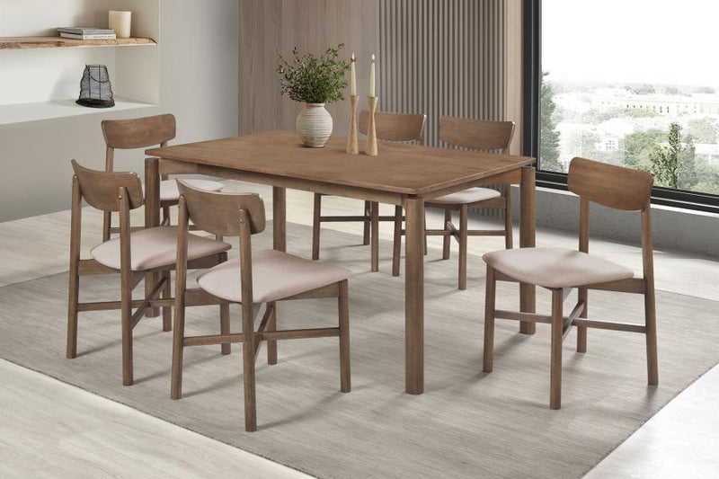 Juego de comedor de madera Parkridge de 59 pulgadas