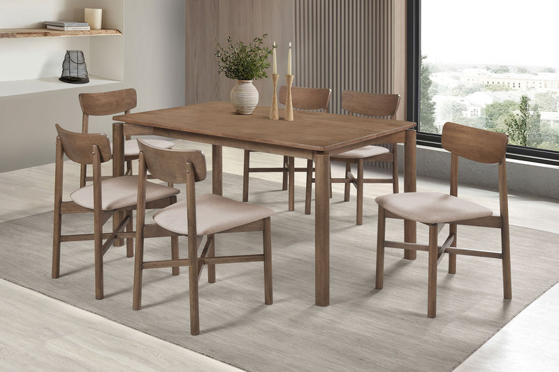 Juego de comedor de madera Parkridge de 59 pulgadas