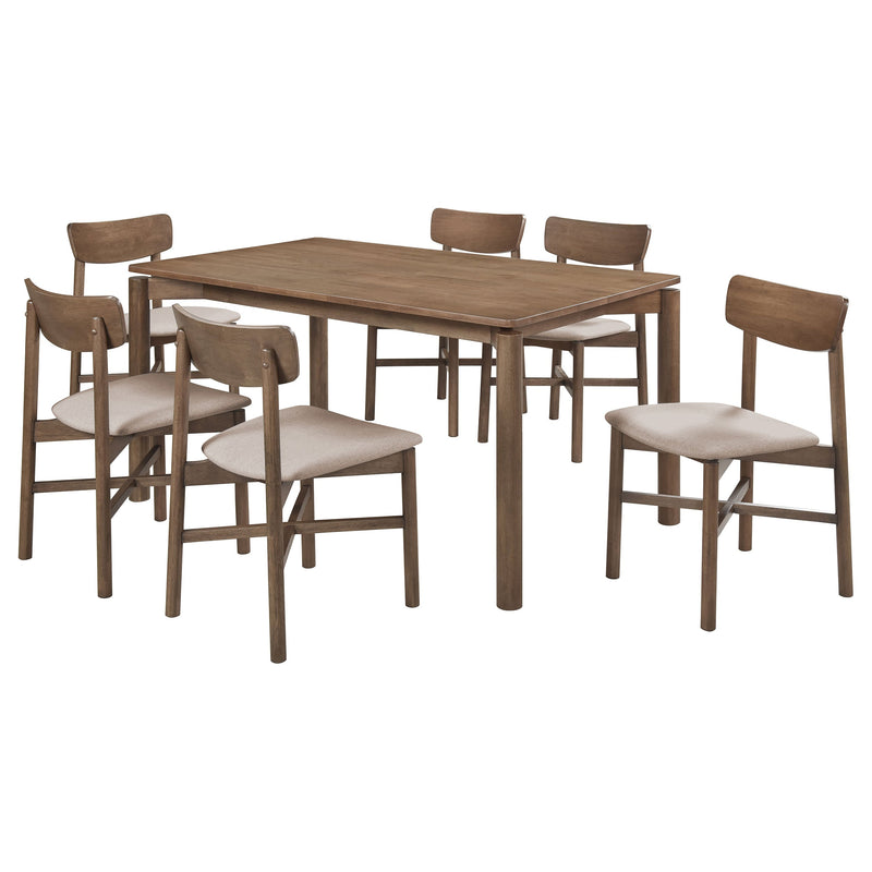 Juego de comedor de madera Parkridge de 59 pulgadas
