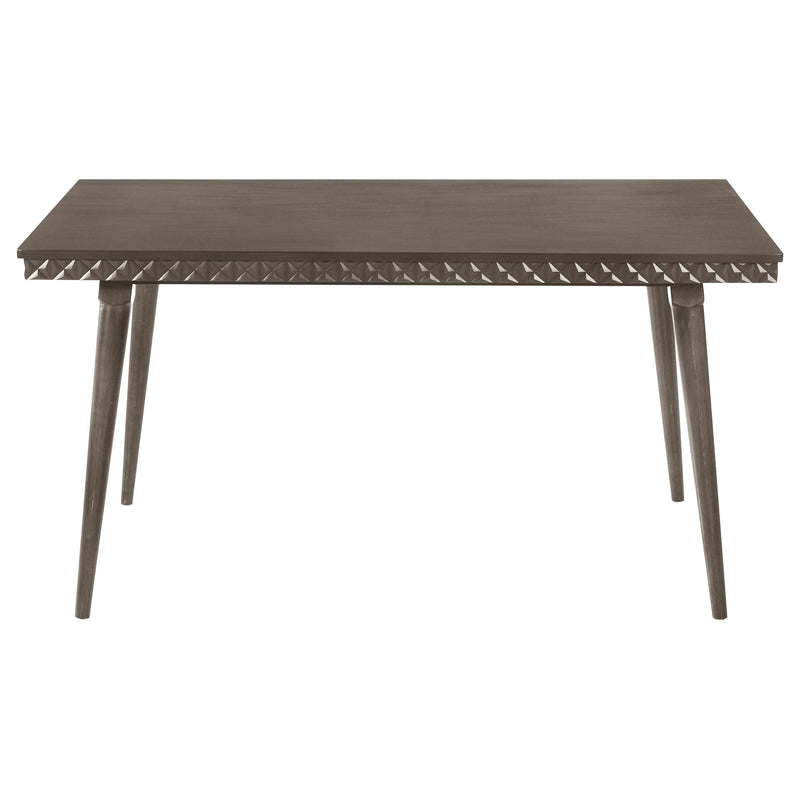 Juego de comedor rectangular Onslow de 5 piezas y 59 pulgadas, color marrón oscuro