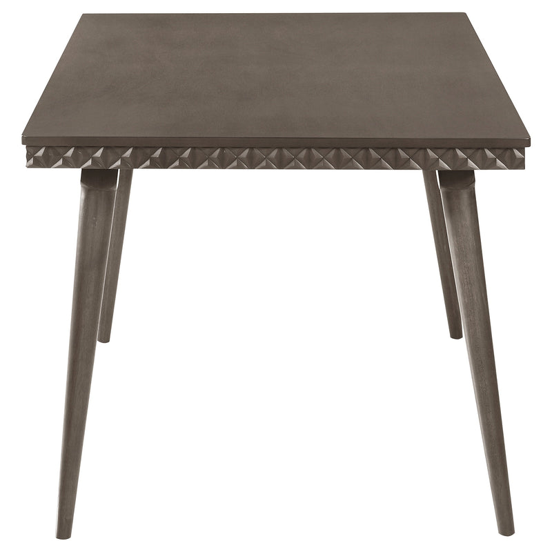 Juego de comedor rectangular Onslow de 5 piezas y 59 pulgadas, color marrón oscuro