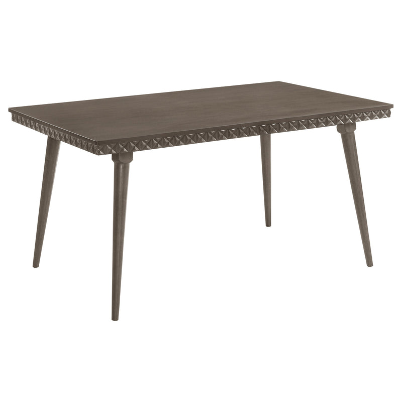 Mesa de comedor rectangular de madera Onslow de 59 pulgadas, color marrón oscuro