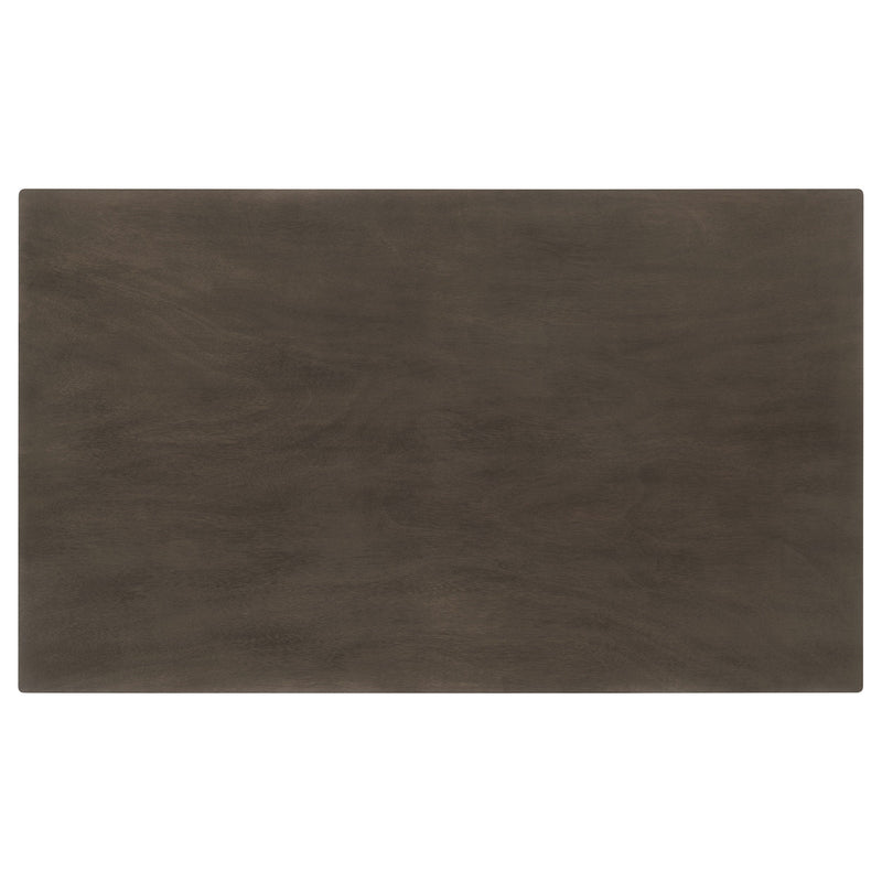 Mesa de comedor rectangular de madera Onslow de 59 pulgadas, color marrón oscuro