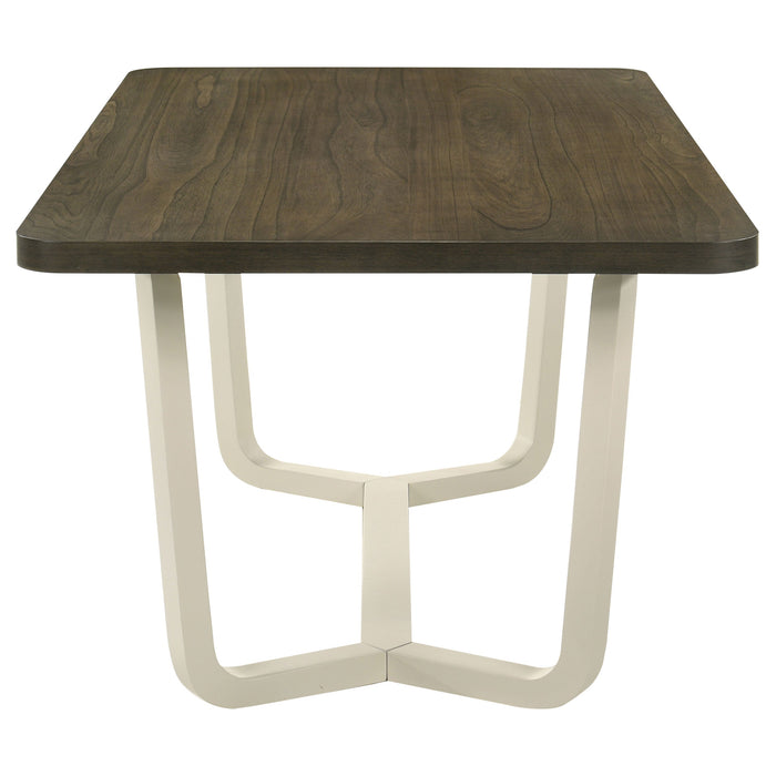 Biloxi  71-inch Rectangular Dining Set Greyish Brown