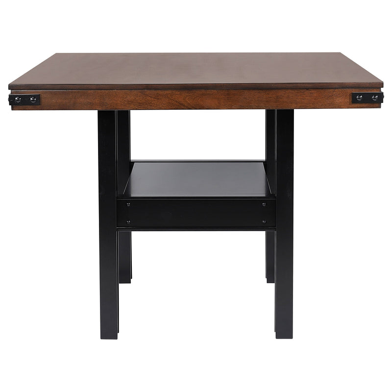Juego de comedor de altura de mostrador Patterson, roble y mango