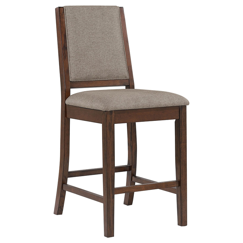Juego de comedor de altura de mostrador Patterson, roble y mango