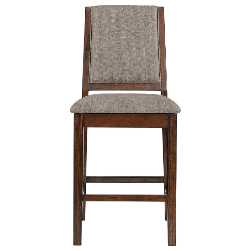 Juego de comedor de altura de mostrador Patterson, roble y mango