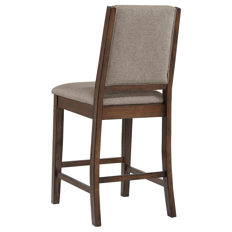 Juego de comedor de altura de mostrador Patterson, roble y mango