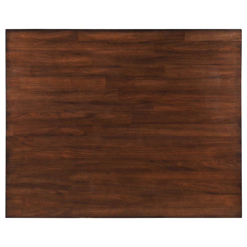 Juego de comedor de altura de mostrador Patterson, roble y mango