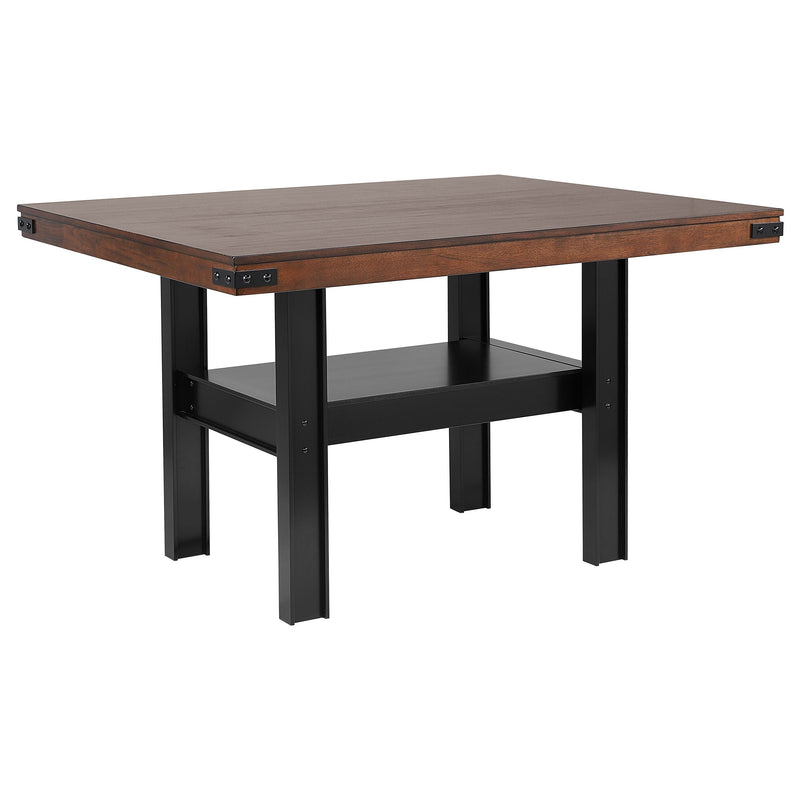 Mesa de comedor Patterson de 60 pulgadas de altura de mostrador, roble de mango