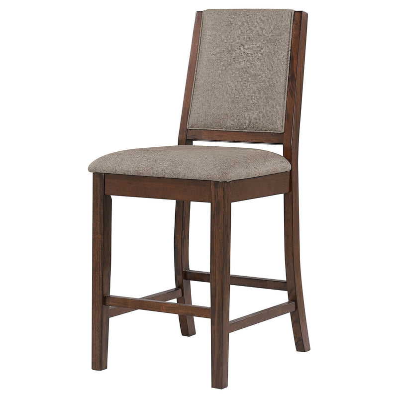 Silla de mostrador tapizada Patterson, roble mango (juego de 2)