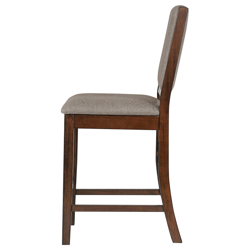 Silla de mostrador tapizada Patterson, roble mango (juego de 2)