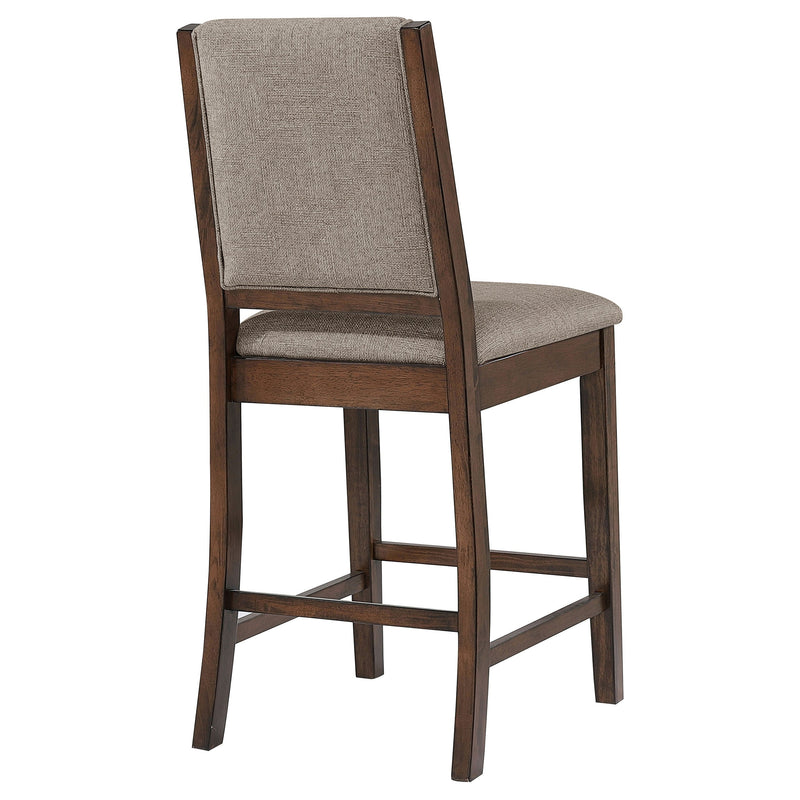 Silla de mostrador tapizada Patterson, roble mango (juego de 2)