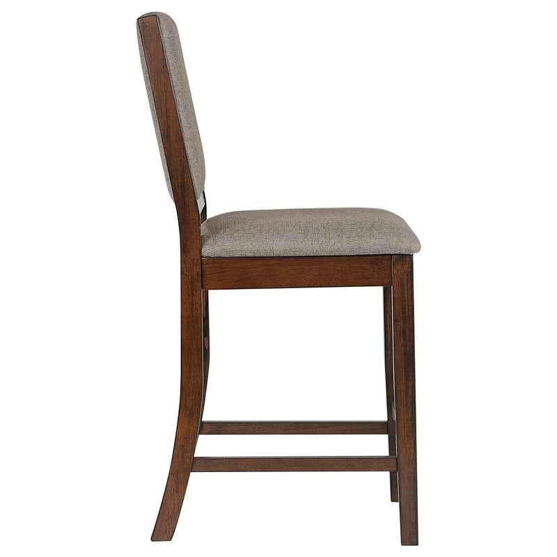 Silla de mostrador tapizada Patterson, roble mango (juego de 2)