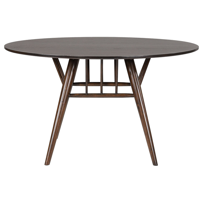 Mesa de comedor de madera de 53 pulgadas Everton, nogal oscuro