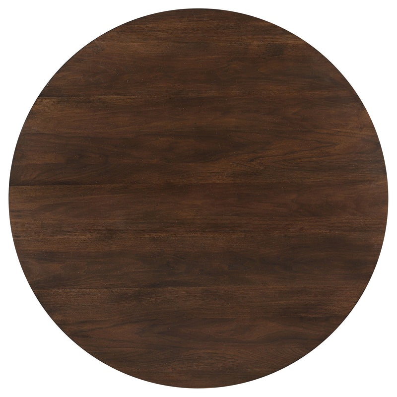 Mesa de comedor de madera de 53 pulgadas Everton, nogal oscuro