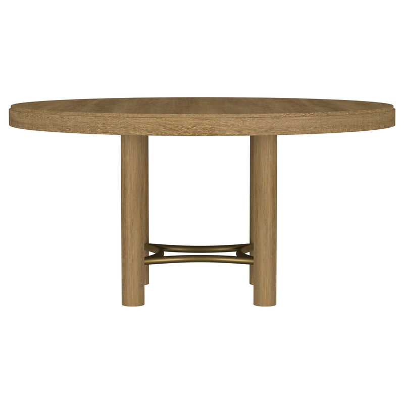 Arini 60-inch Round Wood Dining Room Table Sand Wash