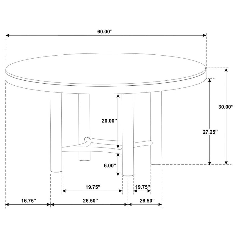 Arini 60-inch Round Wood Dining Room Table