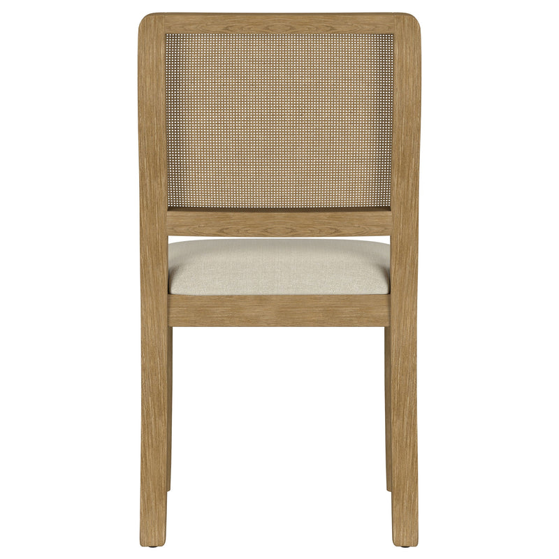 Silla de comedor auxiliar Arini de ratán y caña (juego de 2)