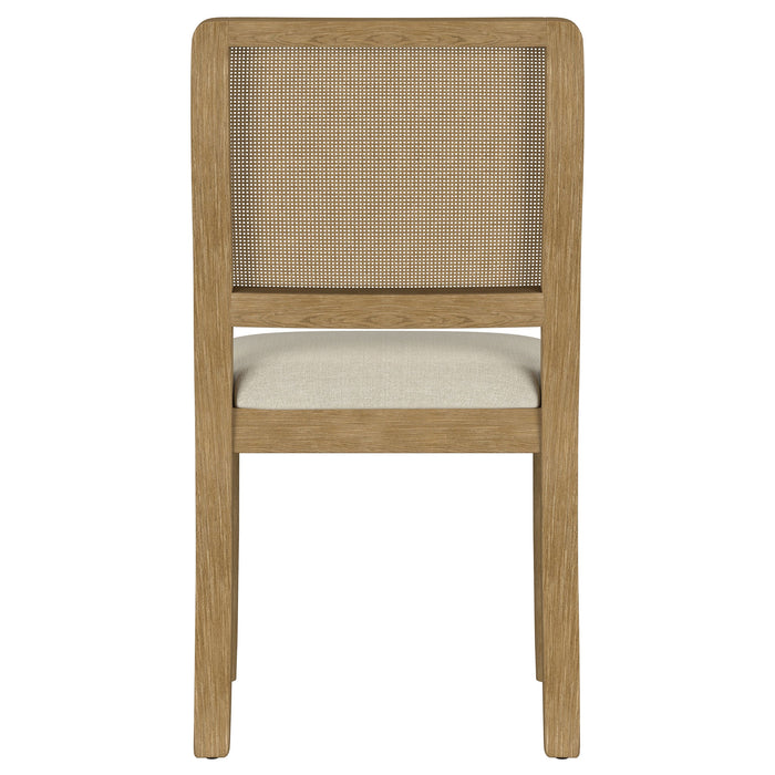 Arini Rattan Cane Dining Side Chair Black (Set of 2)